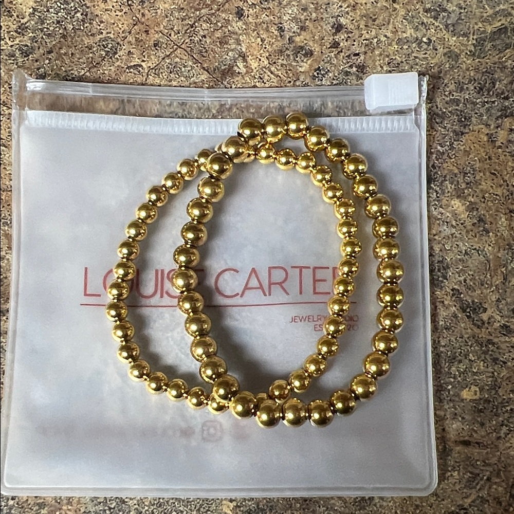 Elegant Gold Beaded Bracelet and Ring Set - Picture 6 of 6